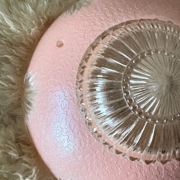 Charming Pink Bedroom Glass Ceiling Light Shade Art Deco Ceiling Light Shade - Picture 3 of 14